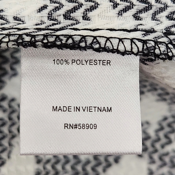 NEW Retro Threads Black & White Houndstooth Coat SMALL - Picture 9 of 11